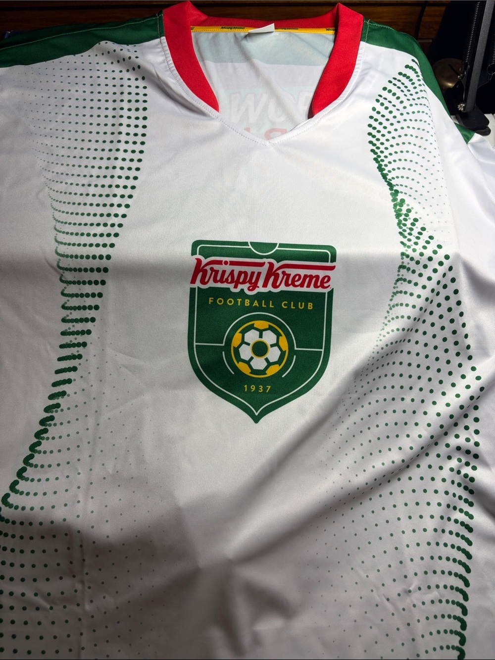 Krispy Kreme Football Club White & Green Jersey
